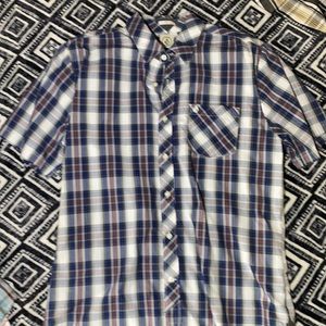 Plaid volcom button up